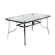 image 2 of Living and Home 150cm Tempered Glass Outdoor Coffee Table （Chair Not Included）