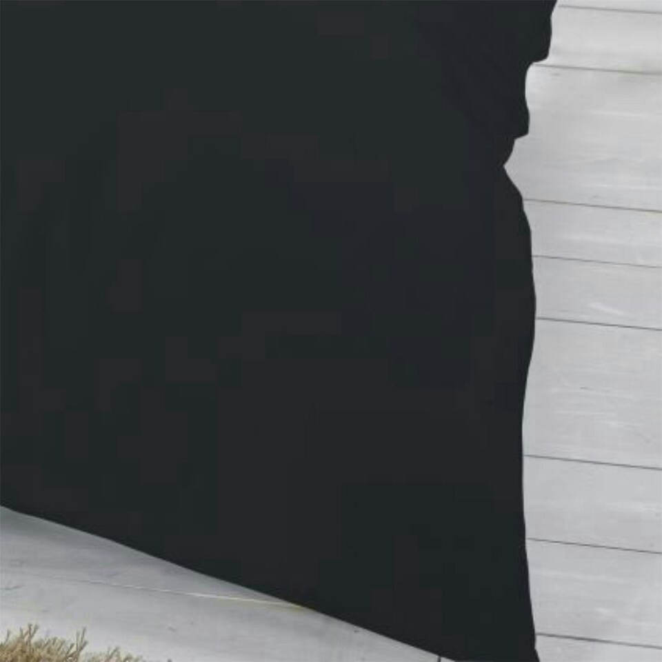 image 1 of Egyptian Cotton Duvet Cover Set 200 Thread Count - Single - Black