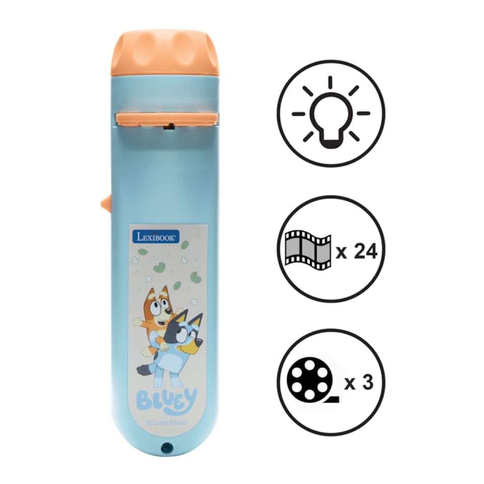 image 1 of Lexibook LTC050BY Bluey Stories & Image Projector Torch