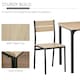 image 5 of HOMCOM 3 Pcs Compact Dining Table 2 Chairs Set, Light Wood Grain