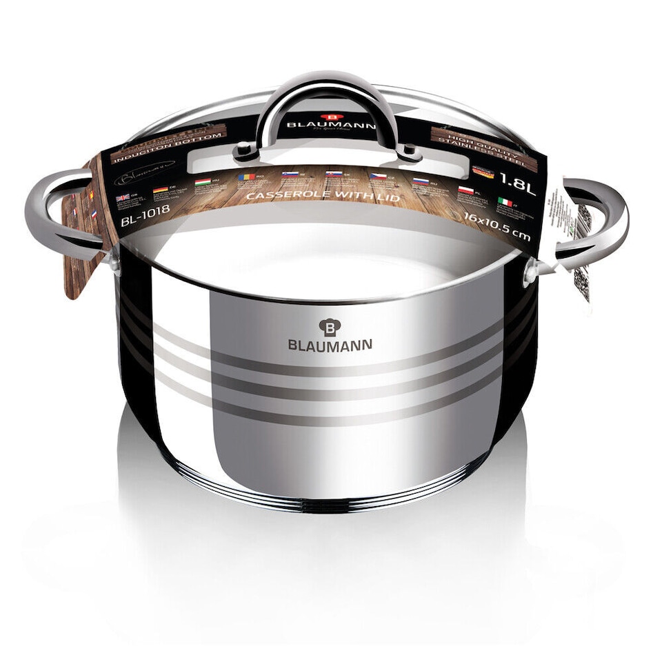 image 1 of Blaumann 27Pc Gourmet Stainless Steel Cookware Set
