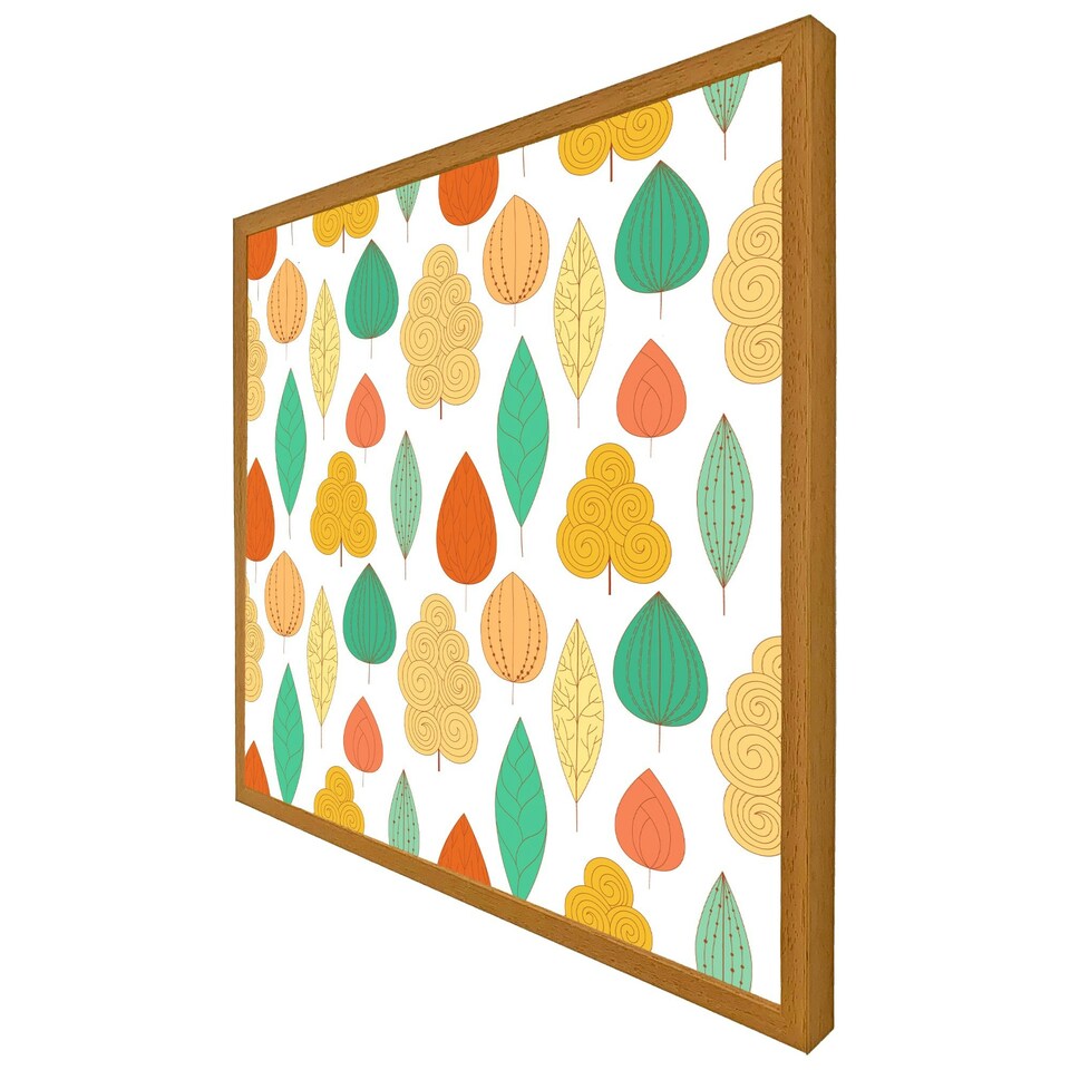 image 1 of Decorative leaves (Picture Frame) Brown | L