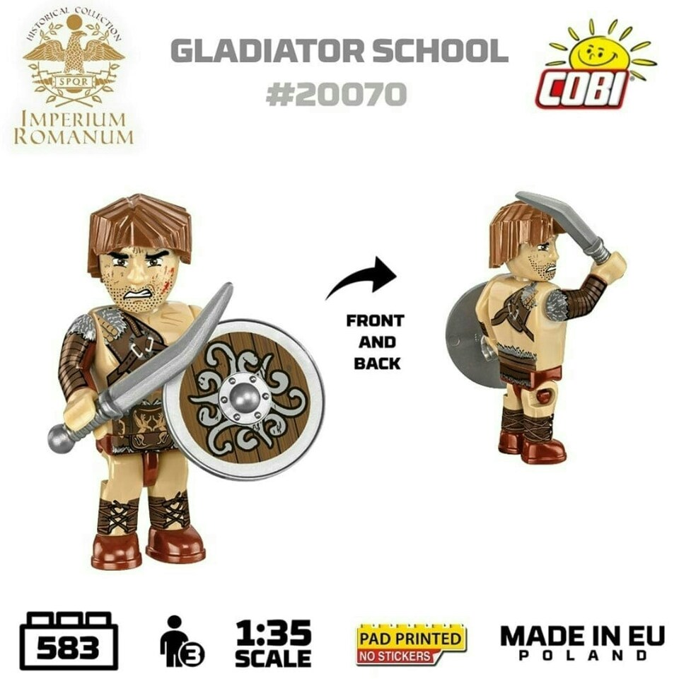 image 1 of Roman Gladiator School brick model - COBI 20070 - 560 bricks