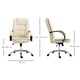 image 7 of Vinsetto Executive Office Chair High Back Computer Desk Chair w/ Armrests Beige