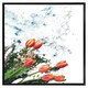 image 2 of Flowers on marble (Picture Frame) Brown | S