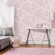 image 3 of WallpaperShop Dreamcatcher Pink Gold Wallpaper Children's Bedroom Feature Wall