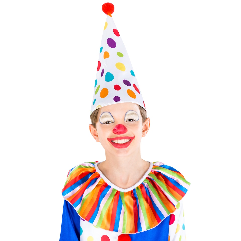 image 1 of Childrens and Teens Jux the Clown Costume | Blue | blue | 9-10 years | 1
