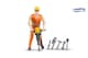image 1 of Bruder bworld Construction worker with accessories Detailed Vehicle & Playset Model