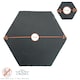 image 3 of Argon Tableware 12 Piece Hexagon Slate Placemats & Coasters Set Grey