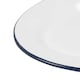 image 4 of Argon Tableware White Enamel Serving Platter - 30.5cm x 22.5cm - Blue Blue