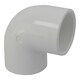 image 1 of 2in Plastica White 90 Deg Elbow P P - Single