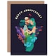 image 1 of Sailor Mermaid Nautical Love Anniversary Card