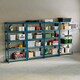 image 1 of Home Vida 5 Tier Heavy Duty Adjustable Steel Garage Shelving, Blue - Holds 875kg - (Set of 4) | Blue | Blue | Medium