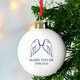 image 1 of Personalised Angel Wings Bauble