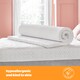 image 8 of Silentnight Impress Memory Foam Mattress Topper, 5cm Thick, Small Double | White | 1