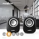 image 8 of Nedis PC Speakers for Computer, Laptop, Tablet, Smartphone, Portable Speaker Set 12W, Wired with USB and 3.5mm Jack, Black and Silver