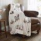image 1 of Sheringham Soft Coral Fleece Printed Throw