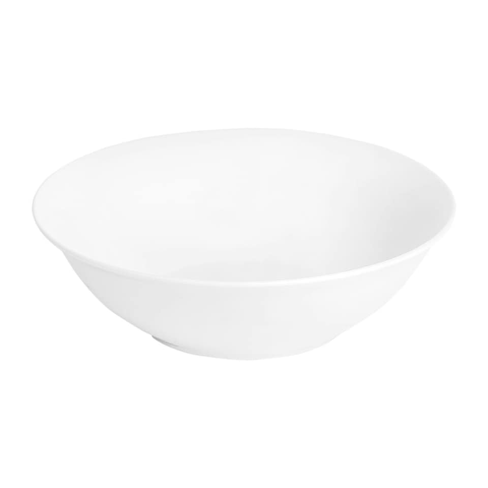 image 1 of Argon Tableware 18cm Classic White Cereal Bowls - Pack of 6 - White Bowls Ramen Bowls Rice Bowls Tableware - Microwave & Dishwasher Safe Bowls White