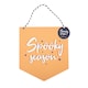 image 1 of Something Different Spooky Season Hanging Plaque - Orange - One Size