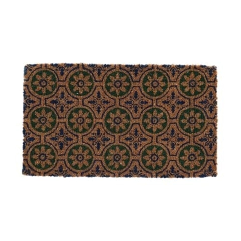 Doormat Coir Tiles With Circles