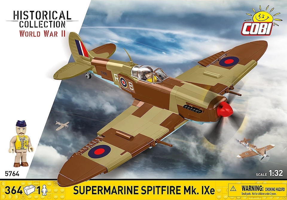 image 1 of Cobi 5764 World War II  Supermarine Spitfire MK.IXE 364 pcs