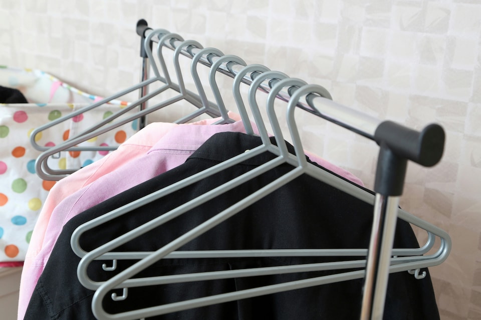 image 1 of Interiors By Premier Set Of Ten Grey Plastic Hangers, Sturdy Apparel Organisers, Durable Dress Holders, Practical Garment Hangers