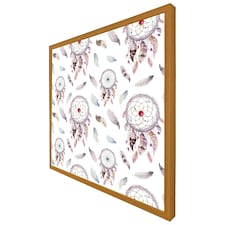 Dreamcatcher and feather pattern (Picutre Frame) Brown | Oak | M