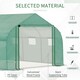 image 4 of Outsunny 3.5 x 3 x 2m Outdoor Tunnel Greenhouse w Roll Up Door 6 Windows Green
