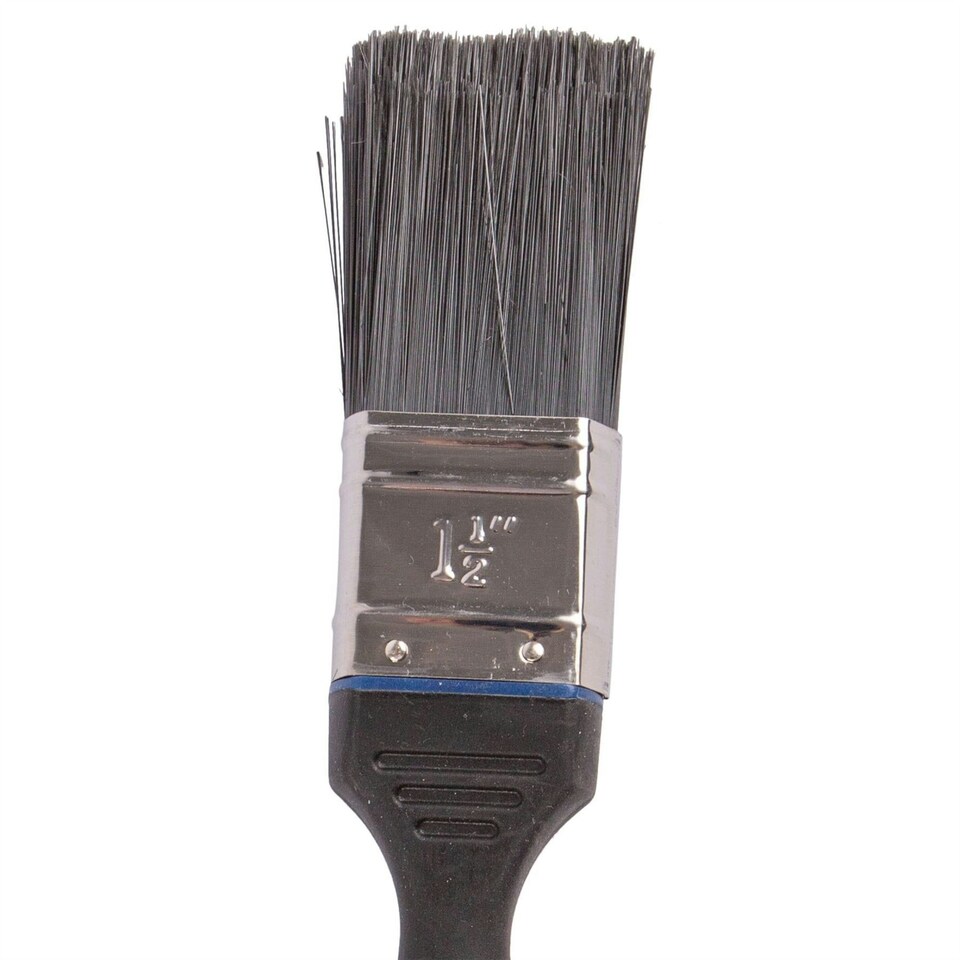 image 1 of Pro User No Bristle Loss Plastic DIY Paint Brush - 4cm - Black