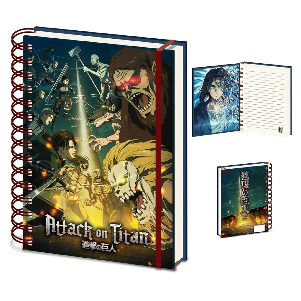 ATTACK ON TITAN (S4) A5 WIRO NOTEBOOK - STATIONERY RANGE - SR74229