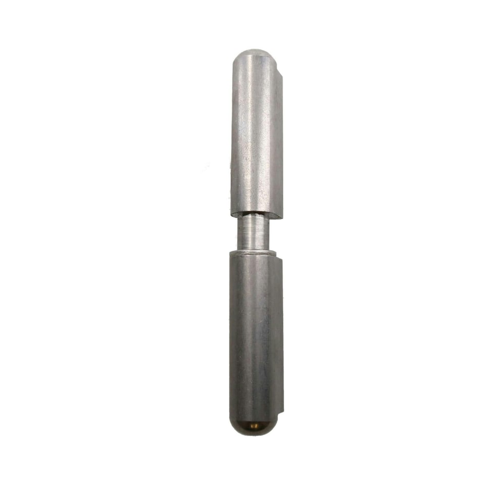image 1 of 2 PACK Lift Off Stainless Steel Bullet Hinge Weld On 10x60mm Heavy Duty Door Silver