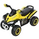 image 1 of HOMCOM No Power Quad Toddler Ride on Car Foot-to-Floor Sliding Yellow