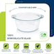 image 4 of Borosil Deep Round Glass Casserole with Lid (1.2 Litre), Transparent, Oven & Microwave Safe Serving Bowl