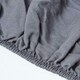 image 4 of Homescapes Dark Grey Linen Deep Fitted Sheet, Super King Grey | Super King