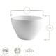 image 3 of Bormioli Rocco Toledo Glass Cereal Bowls - 12cm - White - Pack of 4 White