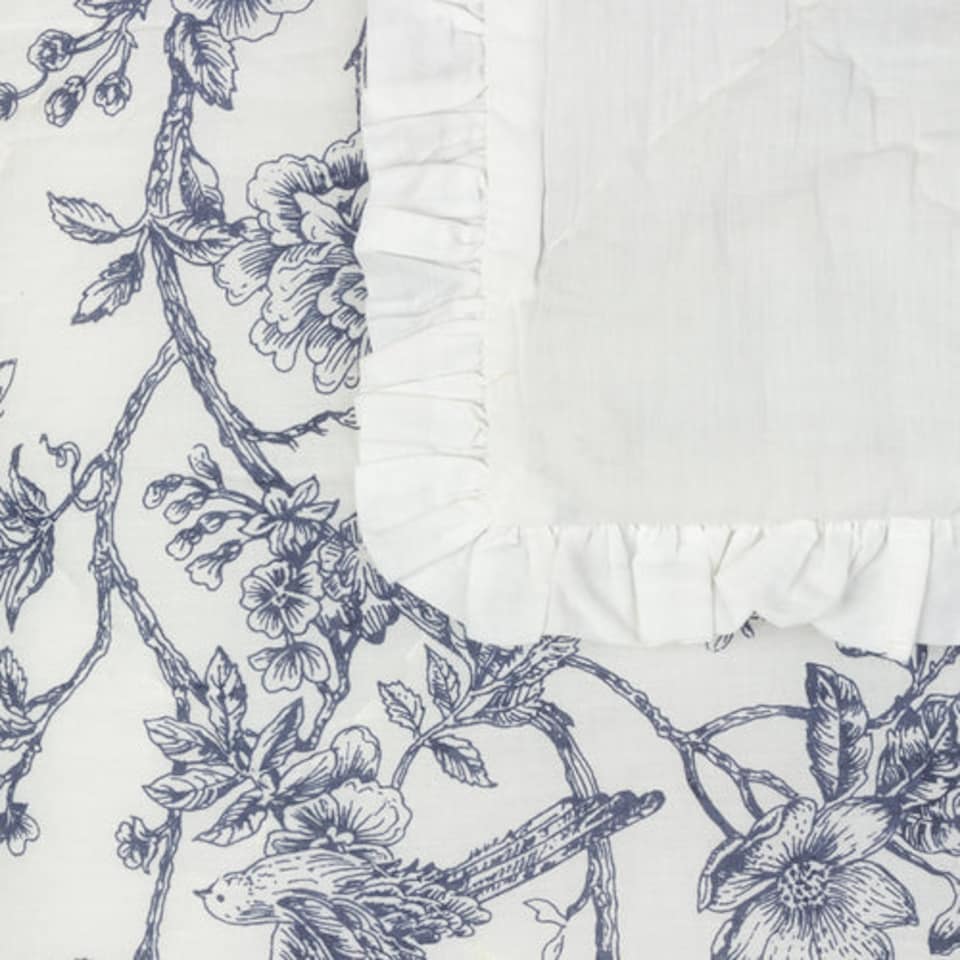 image 1 of Wylder Hermione Ruffled Cotton Floral Bedspread