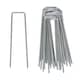 image 1 of Harbour Housewares 4mm (12 gauge) Weed Membrane Pegs - 15cm - Pack of 100 | Silver | Silver