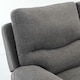 image 4 of Fosse 2 Seater Manual Recliner Sofa Grey | Dark Grey