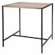 image 4 of Large Wood & Metal Side Table - 49.5 x 49.5 x 49 cm N/A | 0