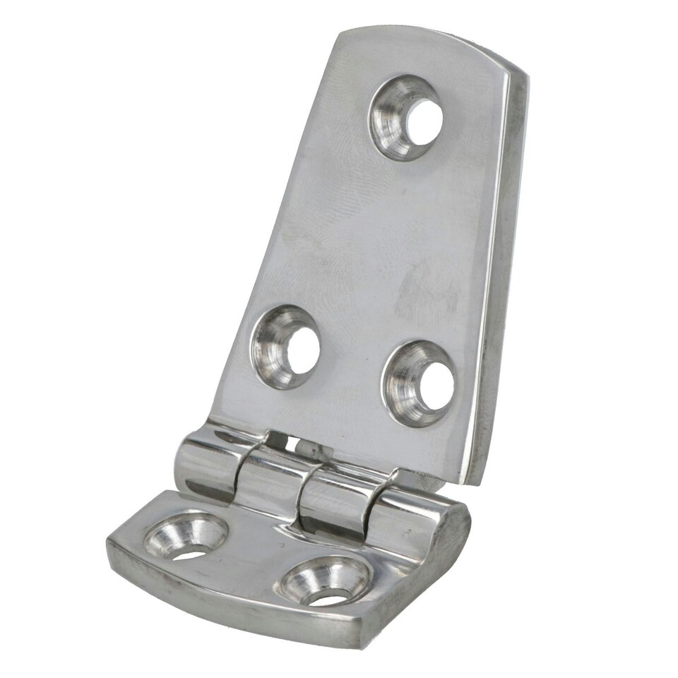 image 1 of Polished Door Hinge 4 Pack Stainless Steel 76mm x 38mm 316 Marine Cabin Hatch Silver