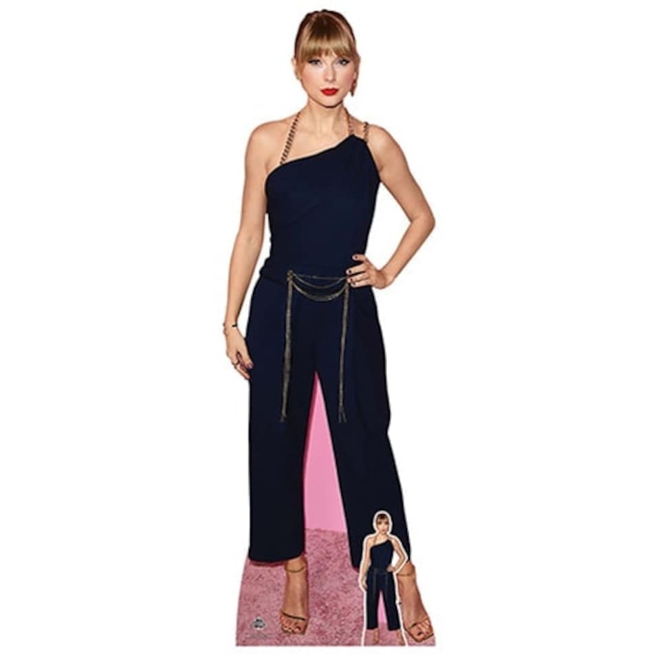 Taylor Navy Jumpsuit Lifesize Cardboard Cutout 183cm