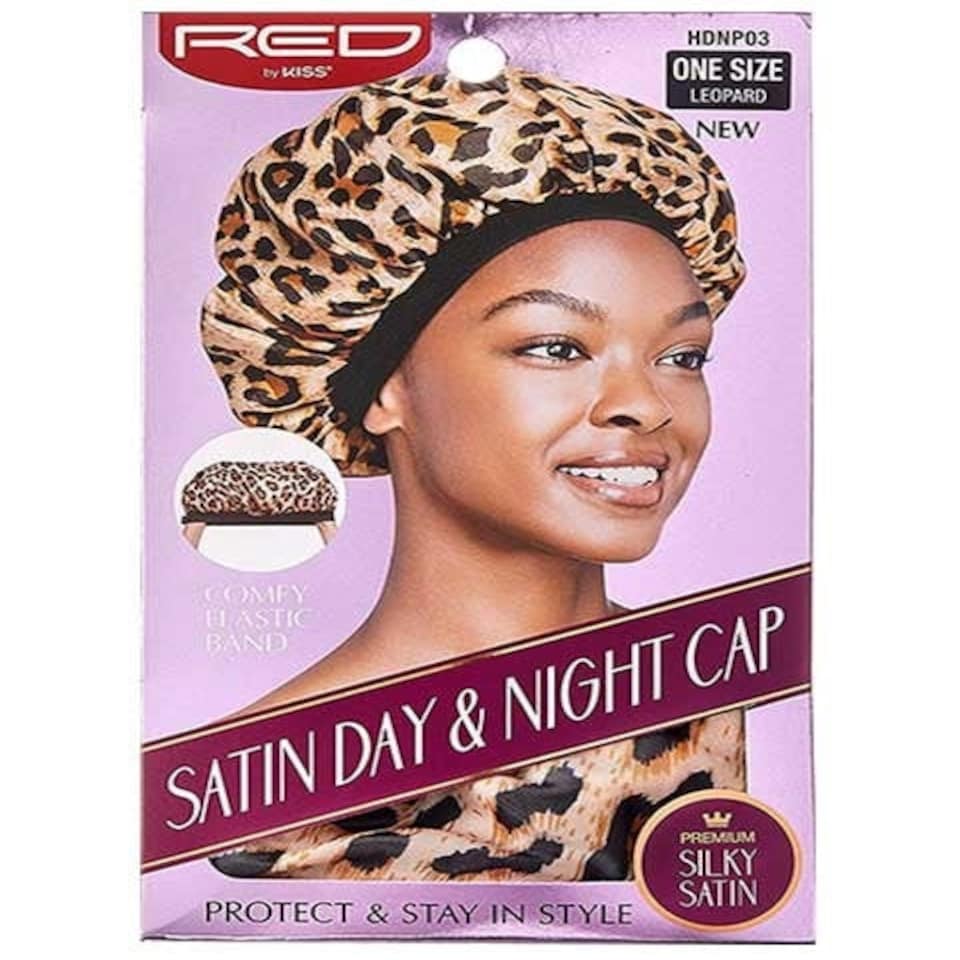 Red By Kiss  Satin Day And Night Cap Leopard HDNP03