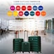 image 3 of Flight Knight Suitcase Set, Large Suitcase, Extra Large Suitcase, Cabin Suitcase 55x40x20cm - 60+ Airlines Approved - EasyJet, Jet2, Ryanair Priority Carry On Green | Forest Green/Black  | Large