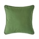 image 1 of Homescapes Cotton Plain Olive Green Cushion Cover - 45 x 45 cm Green