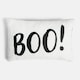 image 3 of OHS Autumnal Halloween Gonk Pumpkin Ghost Ghoul Boo Matte Velvet Boucle Filled Decor Scatter Bed Chair Sofa Cushions Multi | Mono Boo Slogan | 30 x 50cm