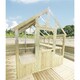 image 2 of 8 X 6 Pressure Treated Tongue And Groove Greenhouse - Super Strength Framing - Rim Lock - 4mm Toughened Glass + Bench + Free Install (8' x 6' / 8ft x 6ft) (8x6)