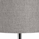 image 3 of Genoa Chrome Table Lamp - Glass/Metal - L20 x W20 x H62 cm - Grey/Silver Silver