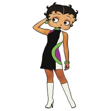 Betty Boop Retro Cartoon Lifesize Cardboard Cutout 162cm