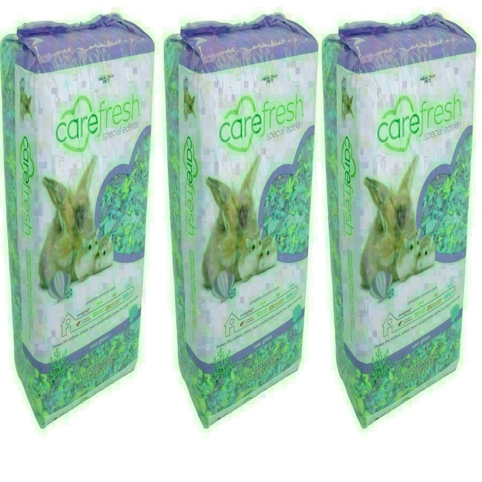 image 1 of 3pk Sea Glass 10L Quality Pet Small Animal Guinea Rabbit Bedding 99% Dust Free