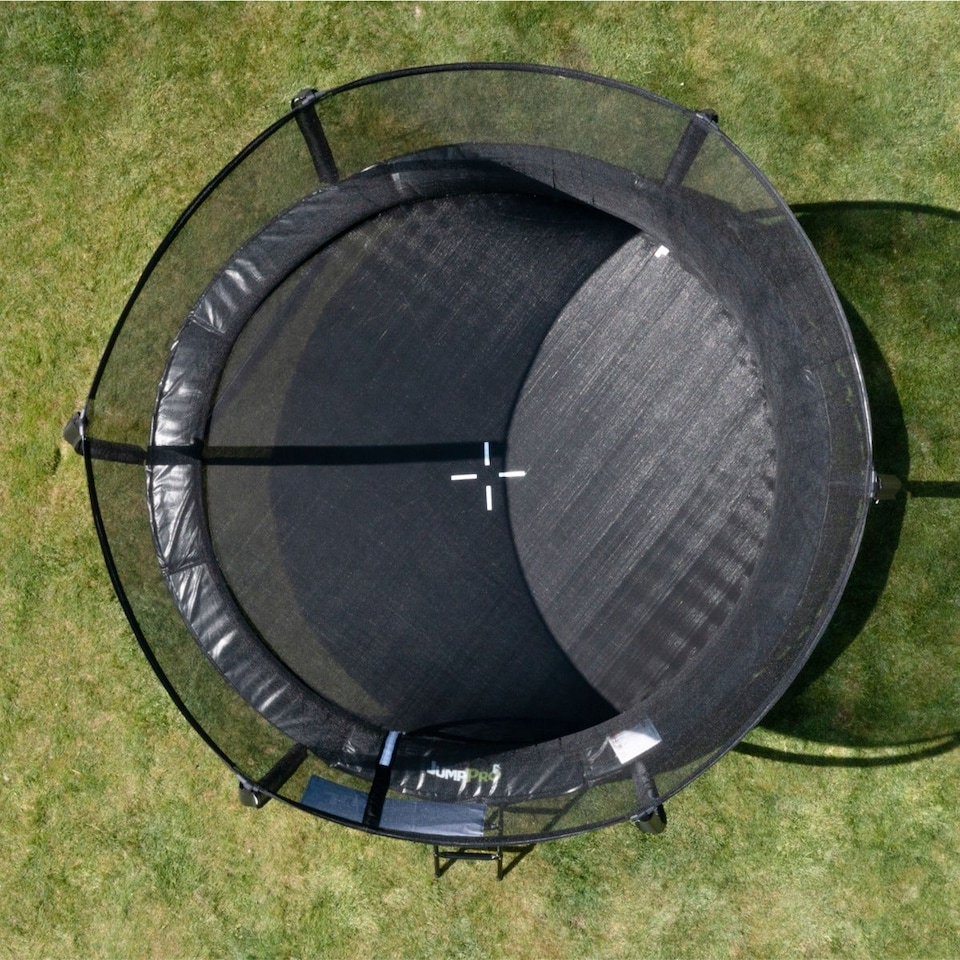 image 1 of 12ft JumpPRO® Xcel Black Round Trampoline with Enclosure